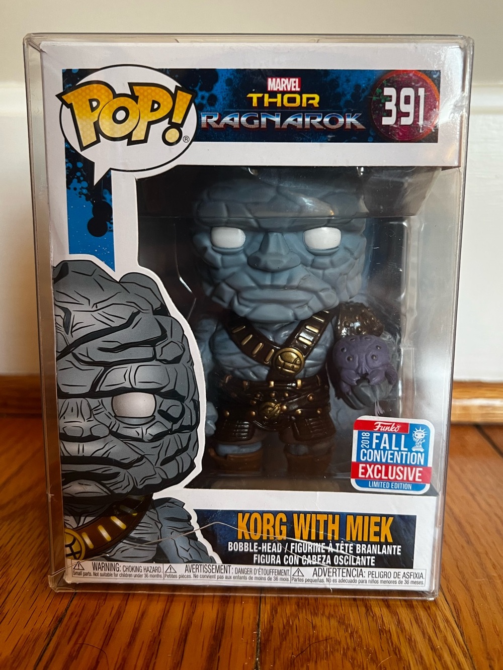 Funko Korg with Miek Pop! Figure - Gray with Gold and Brown Accents